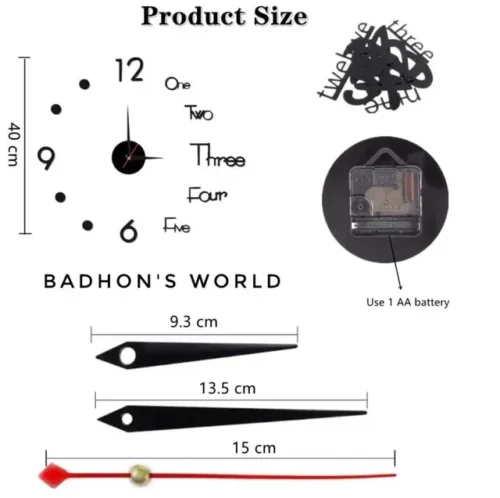 3D Wall Clock